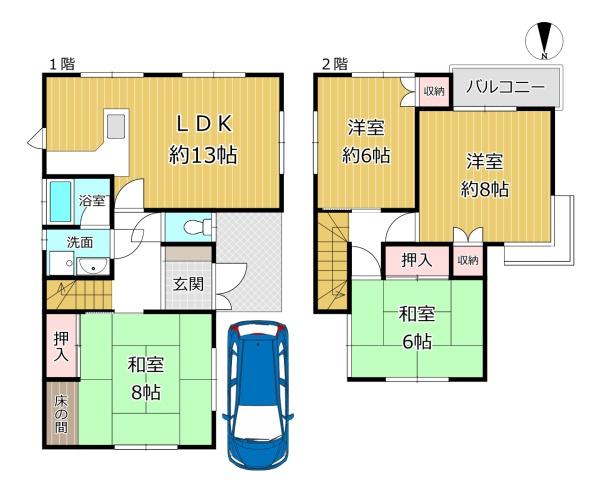 藤井寺市梅が園町の中古一戸建て