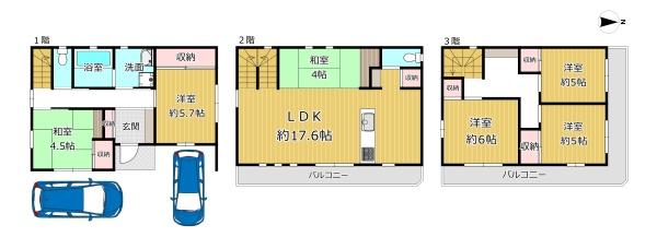 大阪市平野区喜連東１丁目の中古一戸建