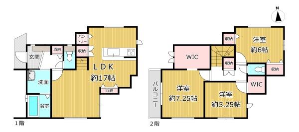 柏原市国分東条町の新築一戸建