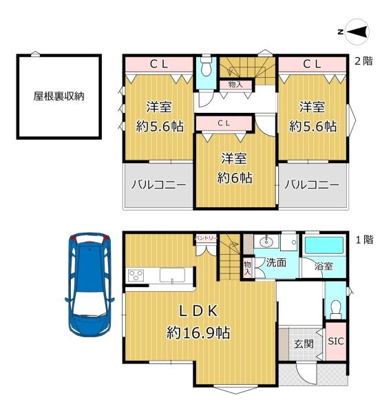 八尾市老原４丁目の新築一戸建