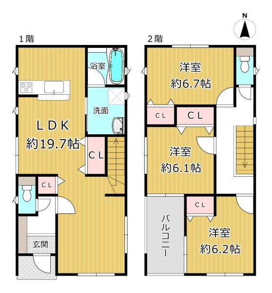 八尾市田井中２丁目の新築一戸建