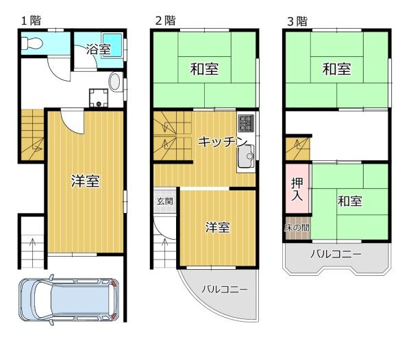 大阪市平野区平野南２丁目の中古一戸建て