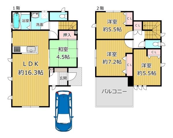 八尾市都塚北１丁目の中古一戸建て