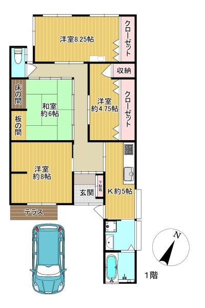 柏原市清州２丁目の中古一戸建て