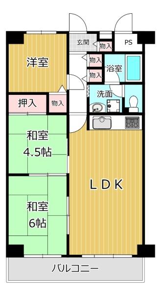 サンハイツ八尾南2号棟