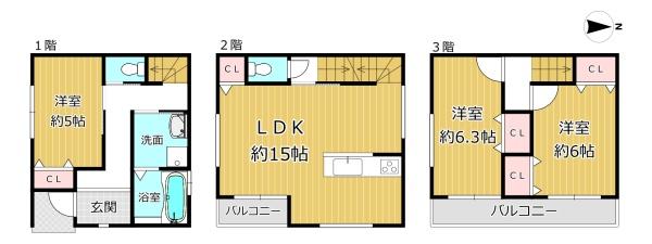 八尾市楠根町2丁目の新築一戸建