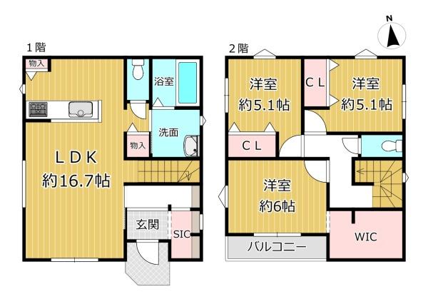 八尾市東山本新町2丁目の新築一戸建