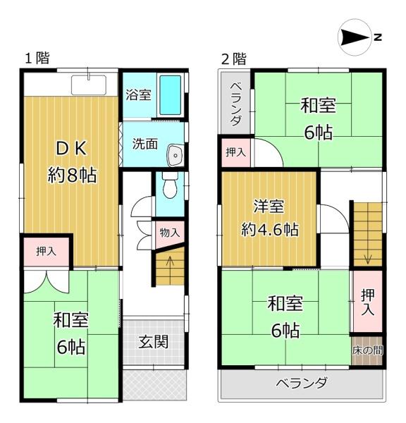 八尾市安中町７丁目の中古一戸建て