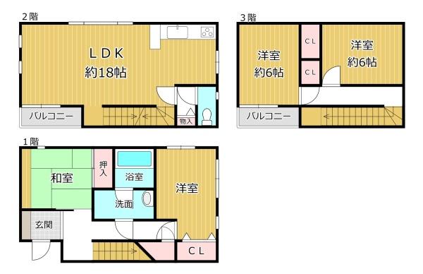 大阪市平野区長吉六反1丁目の中古一戸建