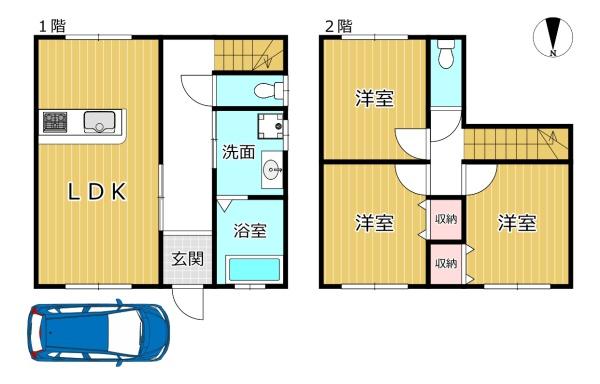 八尾市中田２丁目の中古一戸建