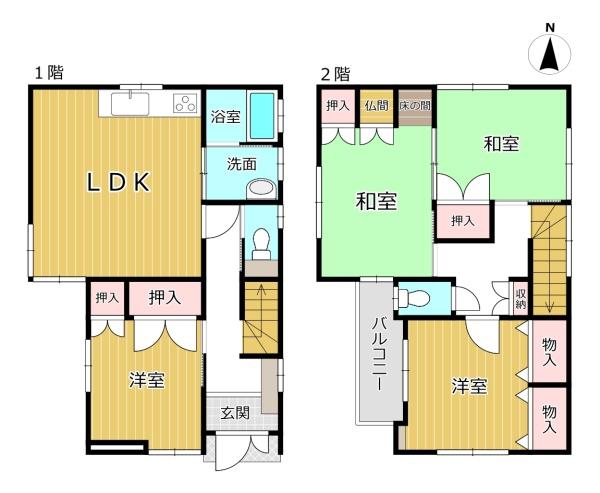 八尾市太子堂５丁目の中古一戸建て