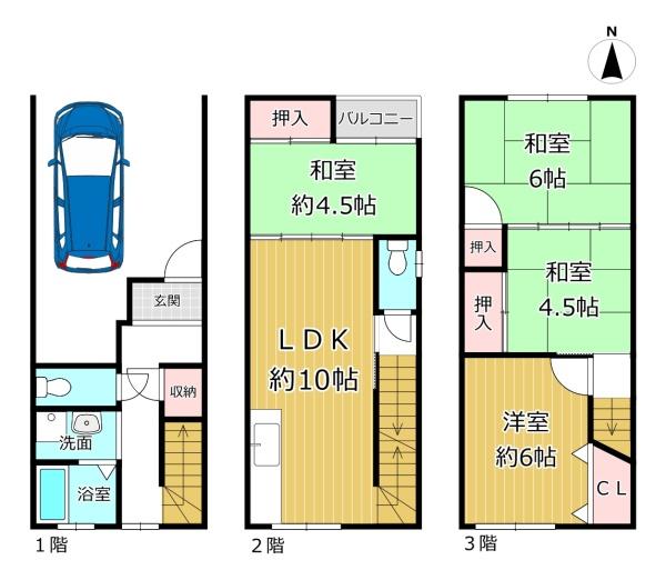 大阪市平野区喜連西６丁目の中古一戸建