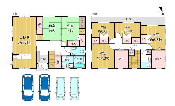 八尾市大字大窪の中古一戸建