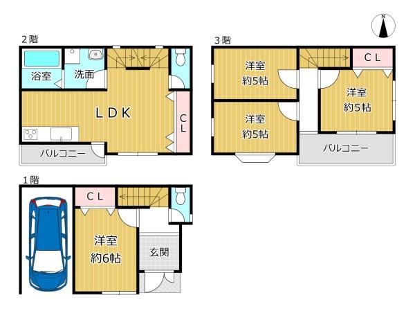 大阪市平野区長吉六反２丁目の中古一戸建て