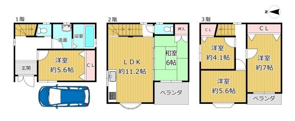 大阪市生野区巽中２丁目の中古一戸建て