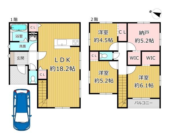 八尾市久宝園１丁目の新築一戸建