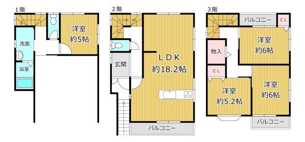 八尾市太田新町９丁目の中古一戸建て