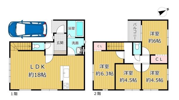 羽曳野市はびきの４丁目の新築一戸建