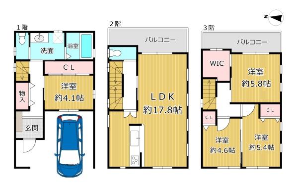 大阪市平野区長吉長原西３丁目の中古一戸建て