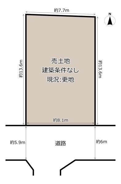 大阪市平野区平野市町1丁目の売土地