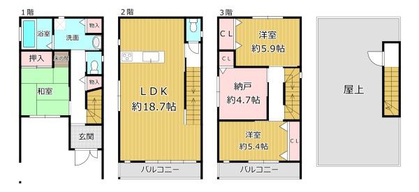 大阪市平野区長吉長原東３丁目の中古一戸建て
