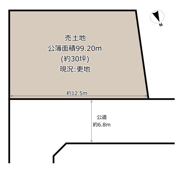 柏原市田辺２丁目の土地