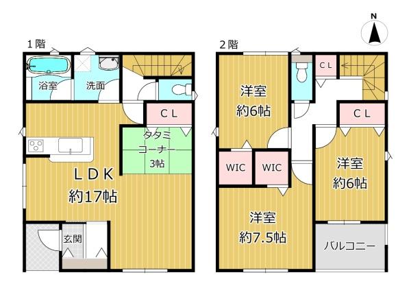 大阪市平野区長吉六反3丁目の新築一戸建