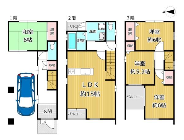 大阪市平野区加美正覚寺２丁目の中古一戸建