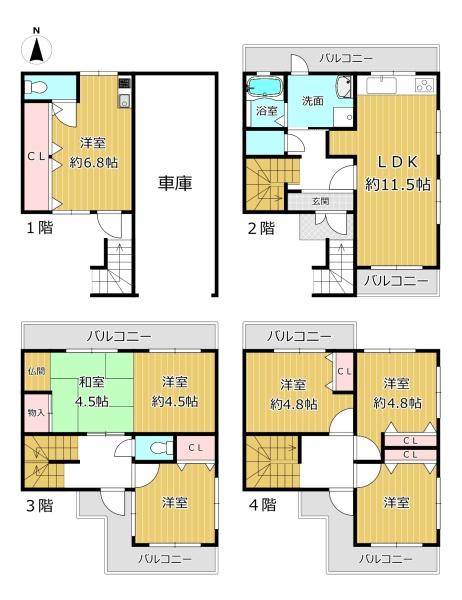 大阪市平野区西脇１丁目の中古一戸建