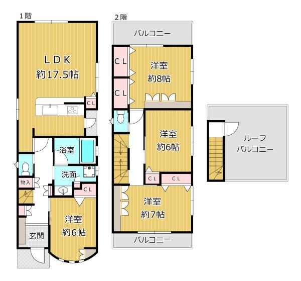 八尾市東太子２丁目の中古一戸建て