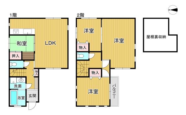 八尾市中田４丁目の中古一戸建