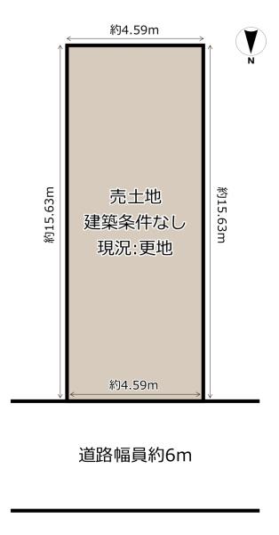 大阪市平野区背戸口１丁目の土地