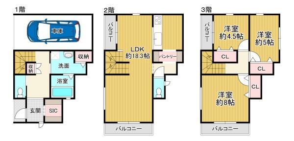 八尾市恩智南町５丁目の新築一戸建