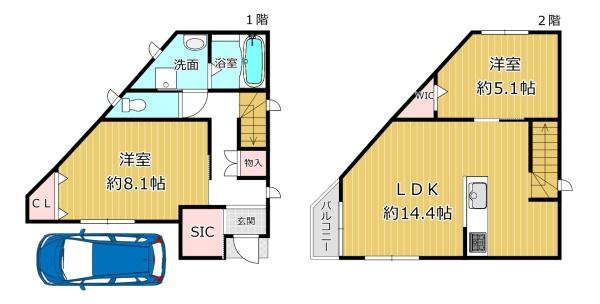八尾市北本町１丁目の新築一戸建