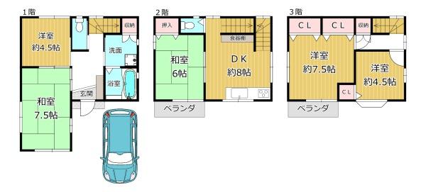八尾市南本町５丁目の中古一戸建