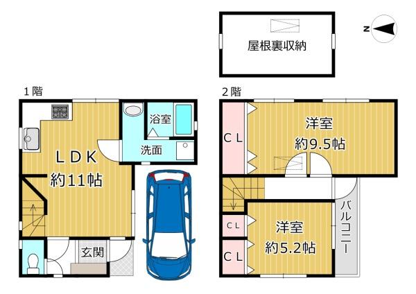 八尾市上尾町２丁目の中古一戸建