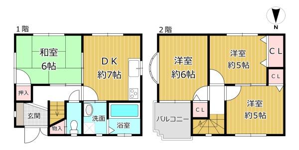 八尾市太田５丁目の中古一戸建て