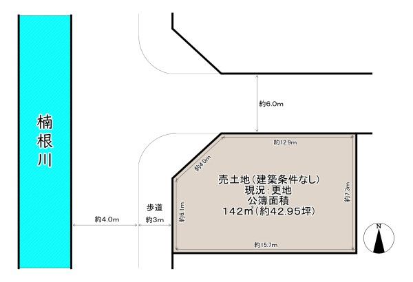 八尾市中田５丁目の土地