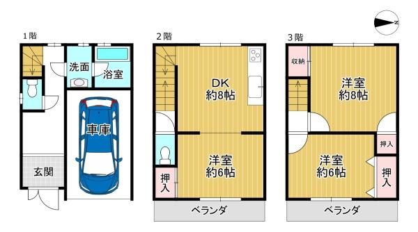 大阪市平野区長吉六反２丁目の中古一戸建
