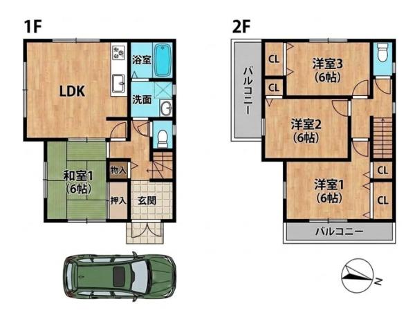 堺市北区金岡町の中古一戸建