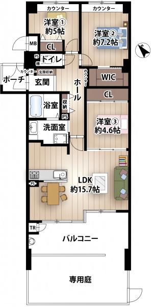 サンメゾン枚方朝日丘かえで館