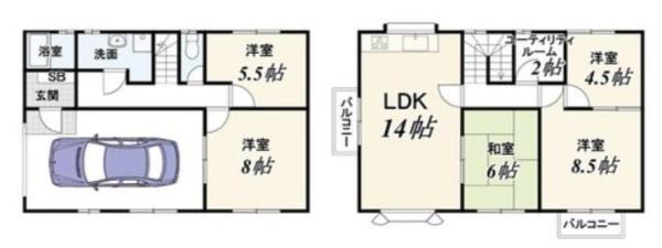 京都市右京区太秦朱雀町の中古一戸建て