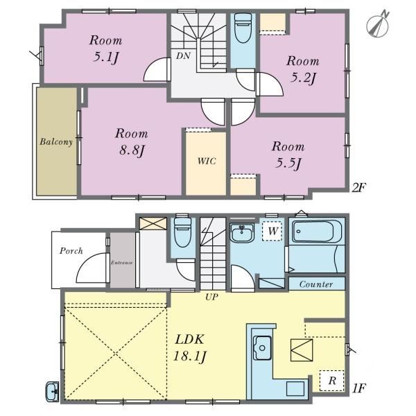 新築戸建て　稲荷町　2号棟