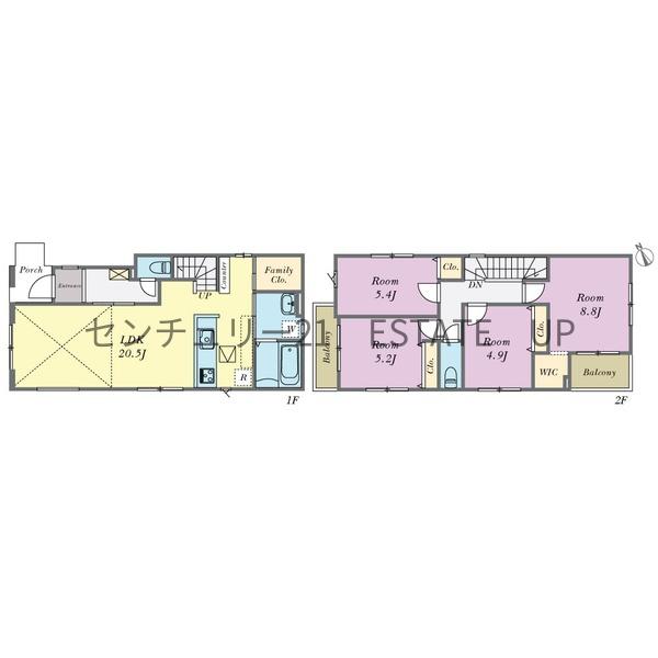 新築戸建て　谷山中央2丁目　1号棟