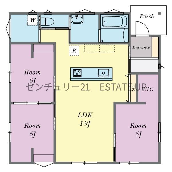 新築戸建て　国分姫城南　3号地　（平屋）