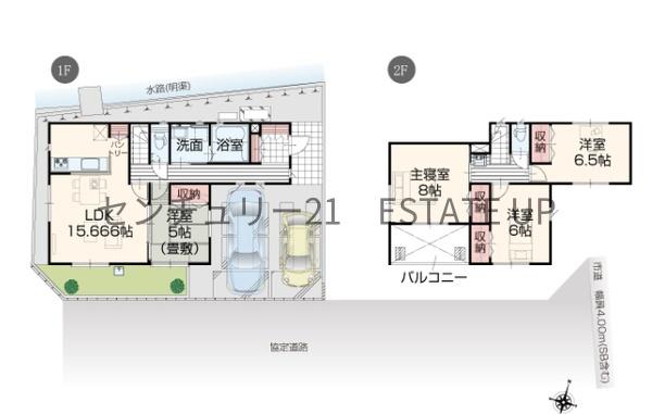 新築戸建　魚見町　2階建て