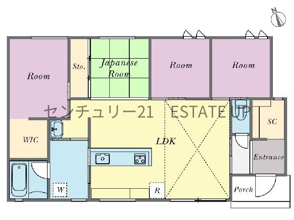 新築戸建　石谷町　平屋建て