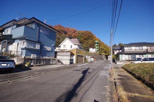 宇都宮市松風台の土地(前面道路含む現地写真)
