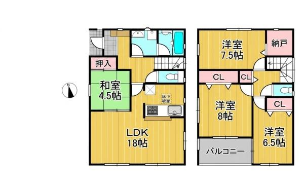 姫路市広畑区西蒲田 中古戸建