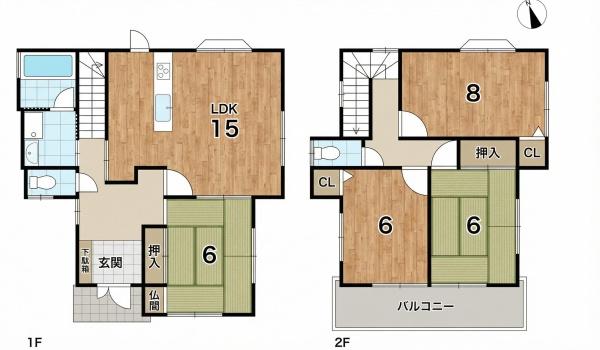 姫路市御国野町深志野の中古一戸建